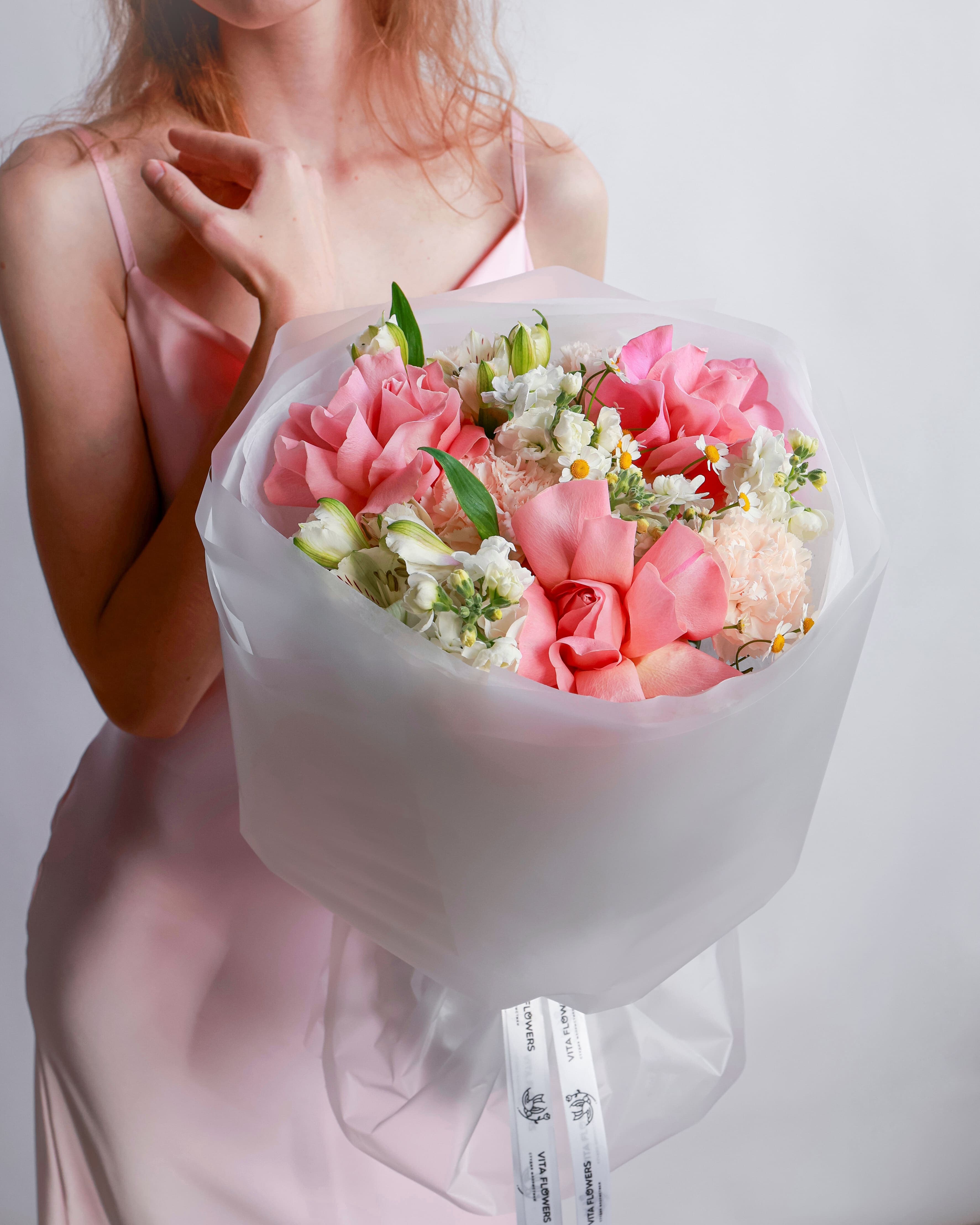 коралловые альстромерии купить